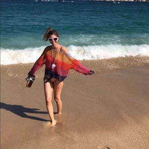 Colorful crochet top